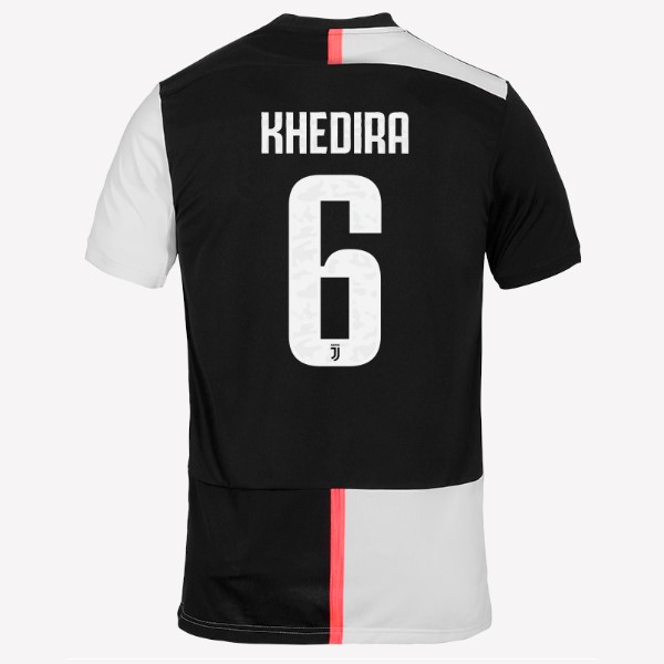 Camiseta Juventus NO.6 Khedira 1ª 2019/20 Blanco Negro